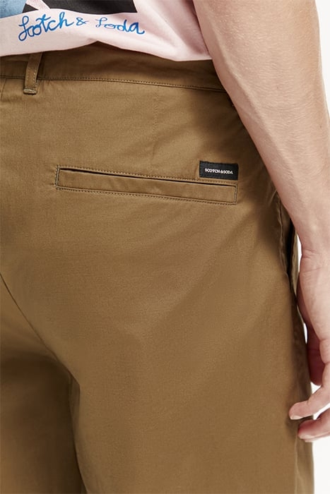 BLAKE - REGULAR SLIM-FIT PLEATED LIGHTWEIGHT POPLIN CHINO KH 7