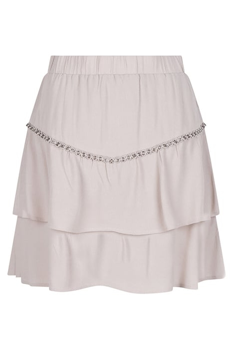 D6CHIA EYELET MINI SKIRT ICE GREY 3