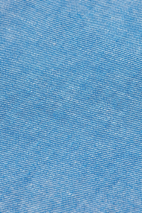 FAVE- COTTON/LINEN TWILL BERMUDA SHORT IRIS BLUE 3