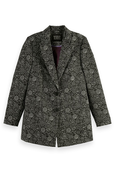 RELAXED FIT JACQUARD BLAZER PLANETARY ICONS 1