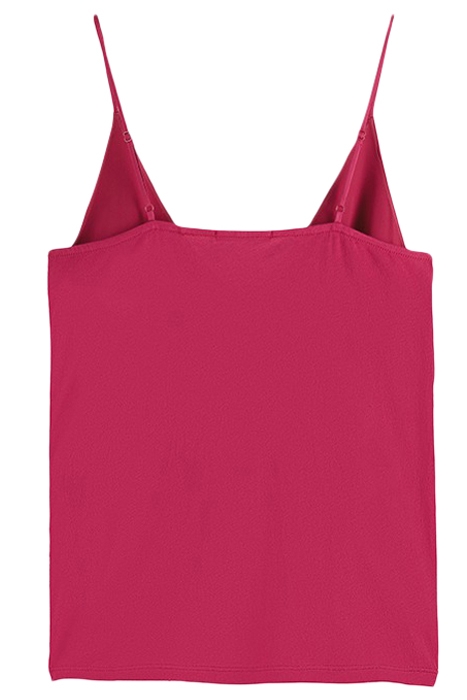 WOVEN/JERSEY V-NECK TANK CHERRY PIE 2