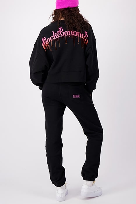 DRIPPING CREWNECK SWEATER BLACK 4