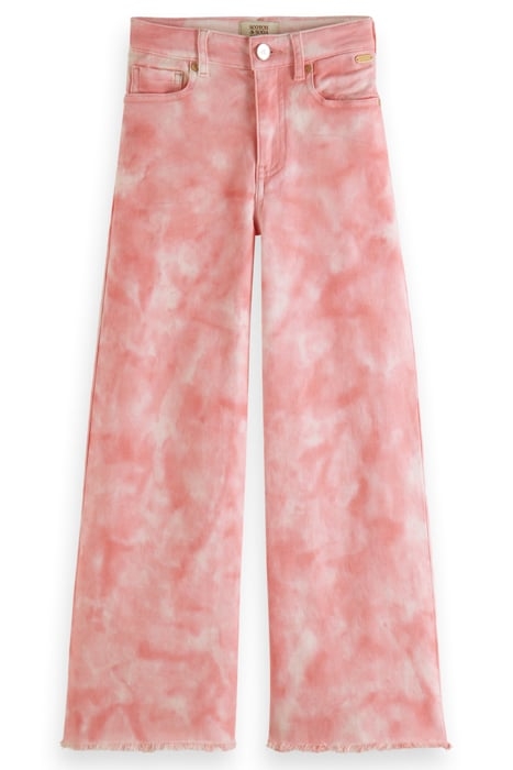 SUBTLE TIE-DYE WIDE-LEG HIGH-RISE PANTS APPLE BLOSSOM 1