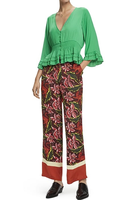 PINTED PANTS WITH COLOUR BLOCK PANELS COMBO C 4