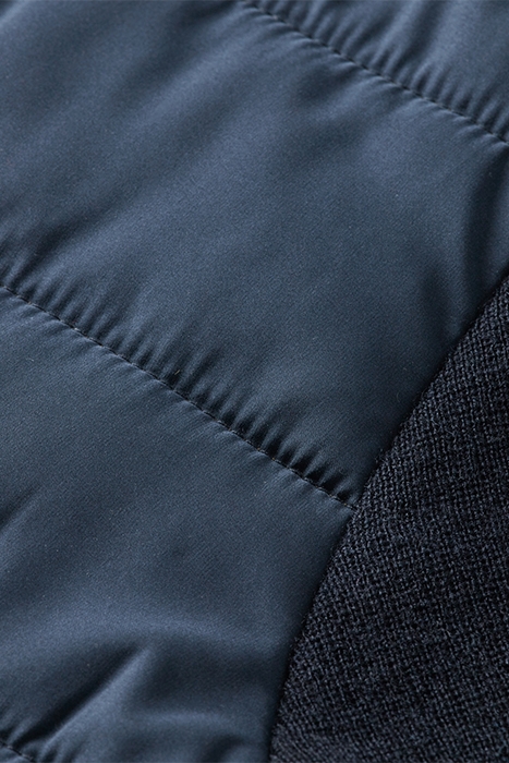 PADDED JACKET WITH KNITTED SLEEVES AND BACK PANEL NIGHT 7