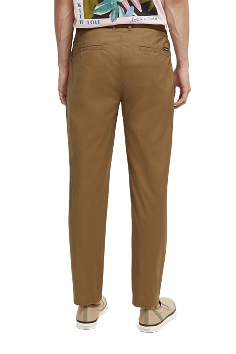 BLAKE - REGULAR SLIM-FIT PLEATED LIGHTWEIGHT POPLIN CHINO KH 4