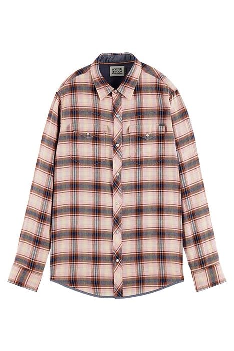 ICONIC CHECKED WESTERN REGULAR FIT SHIRT COMBO A 1