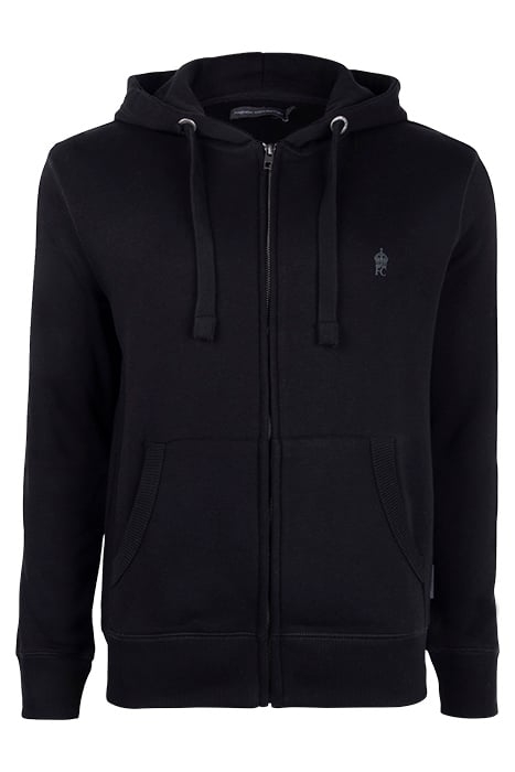 FC ZIP HOOD BLACK / GUNMETAL 1