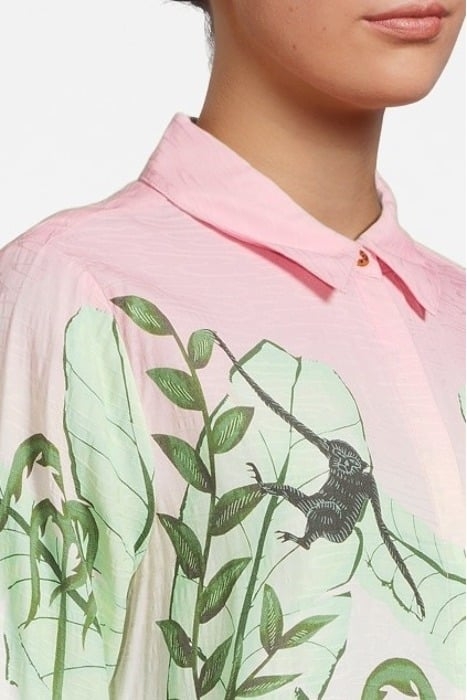 RELAXED FIT SHIRT WITH PLACEMENT PRINT COMBO B 5