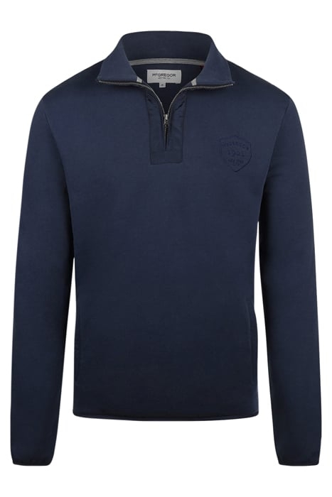 ZIP MOCK WITH NYLON NAVY 1