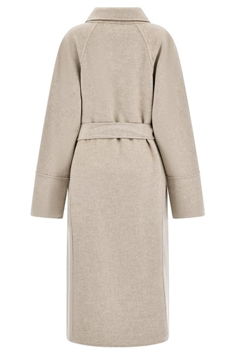 MAXIME LONG COAT LIGHT GREY WRAP MULTI 5