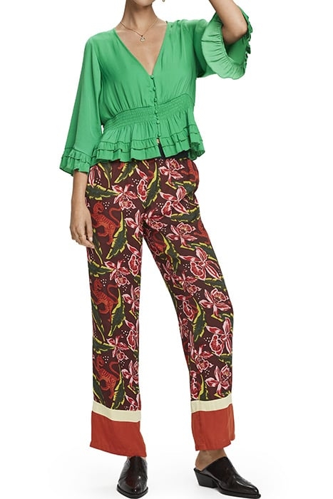 PINTED PANTS WITH COLOUR BLOCK PANELS COMBO C 5