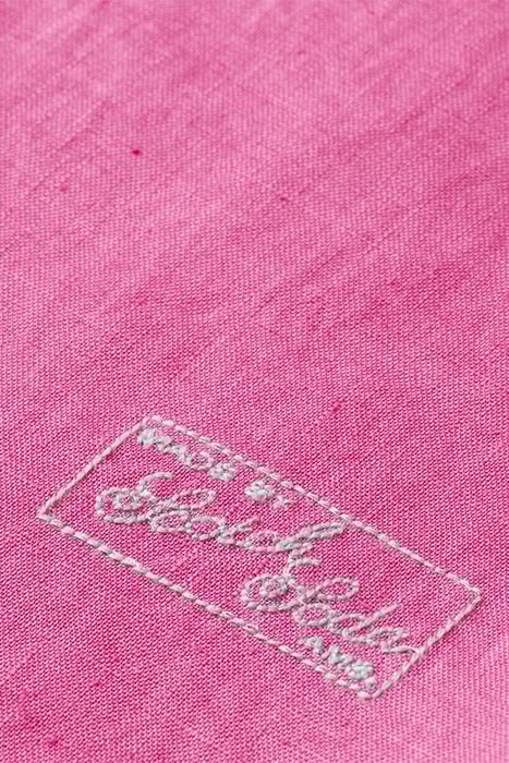 LINEN SHIRT WITH SLEEVE ROLL-UP CERISE 5