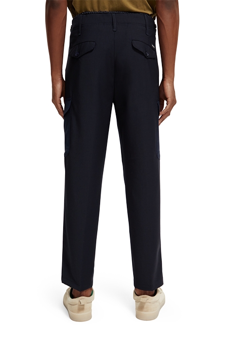 FORMAL LOOSE TAPERED-FIT DOUBLE PLEATED CARGO CHINO NIGHT 4