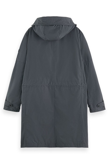 NYLON PARKA WITH DETACHABLE INNER GRAPHITE 2