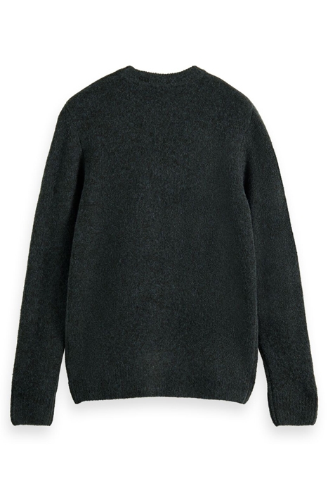 SOFT KNIT MELANGE CREWNECK PULL SPACE GREEN MELANGE 2