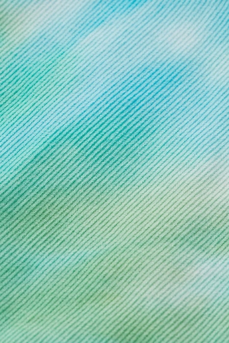 TIE-DYED ELASTICATED WAISTBAND CORDUROY SHORTS AQUA TIE DYE 3