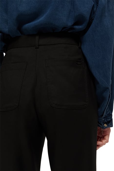 HAILEY - HIGH RISE STRAIGHT LEG TROUSERS BLACK 6