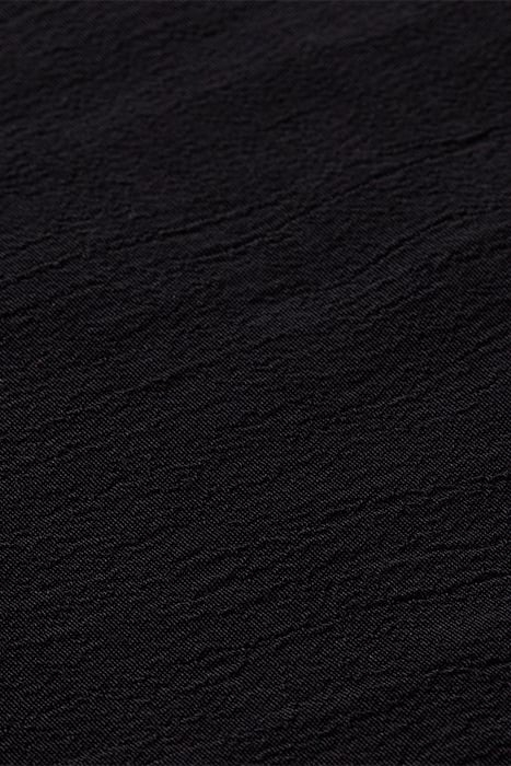 LONG-SLEEVE DRAPED DRESS WITH SLIT DETAIL BLACK 7