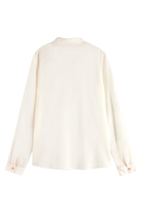 REGULAR FIT SHIRT WITH RAINBOW BUTTONS VANILLA WHITE 2