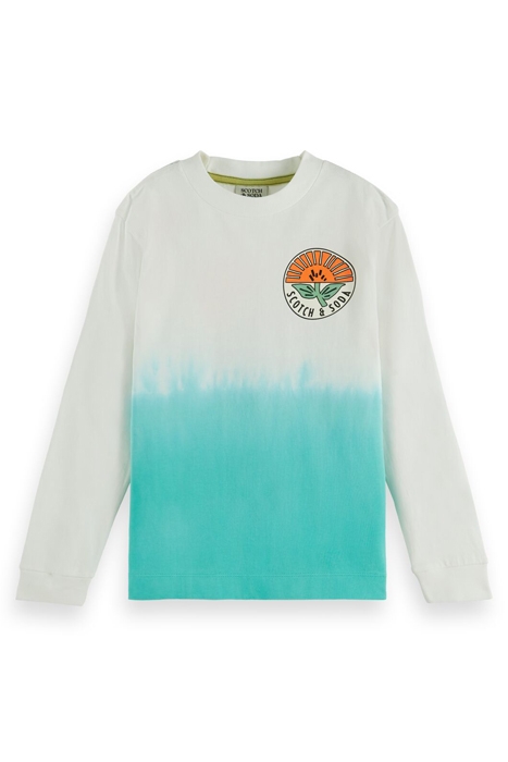 COTTON IN CONVERSION RELAXED-FIT DIP-DYED T-SHIRT OFF WHITE 1