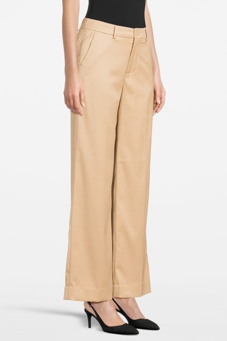 EDIE - HIGH RISE WIDE LEG TROUSERS SAND 4