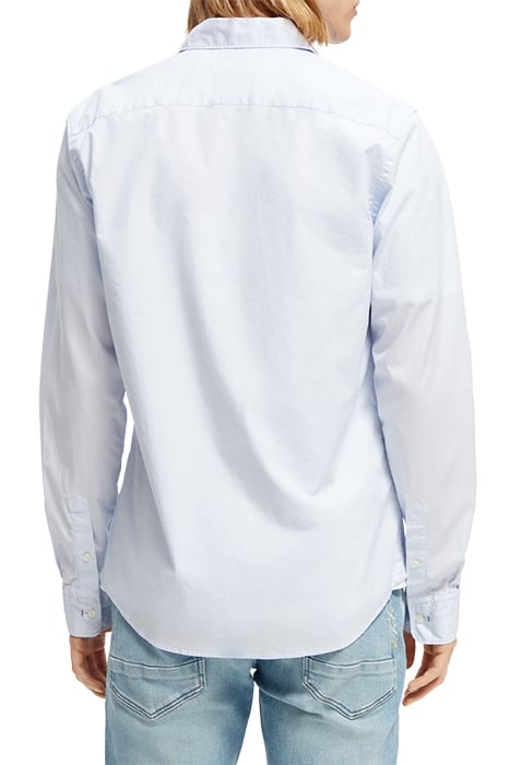 ESSENTIAL - SOLID ORGANIC CO/EA SLIM FIT SHIRT BLUE 2