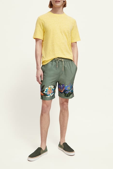 MELANGE TEE WITH CHEST LABEL SUNSHINE MELANGE 4