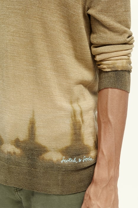 TIE-DYED WOOL-BLEND CREWNECK PULLOVER COMBO C 5