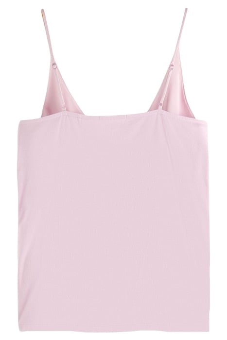 WOVEN/JERSEY V-NECK TANK LAVENDER 2