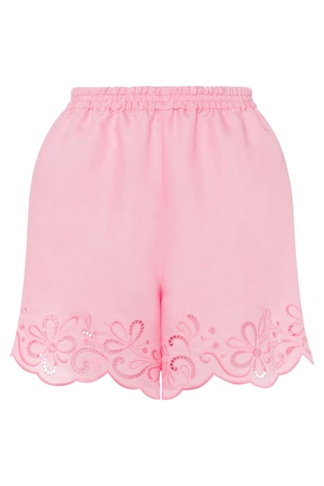 AJOUR NYLON AND VISCOSE SHORTS PINK 3