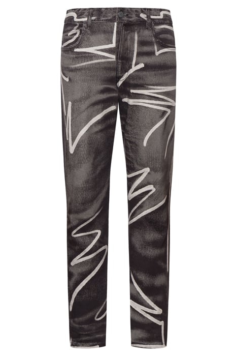 SHADOWS & SQUIGGLES COTTON BULL TROUSERS GREY 3