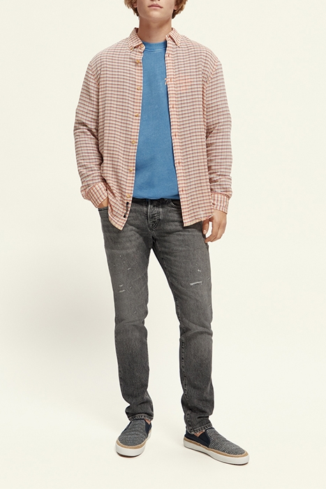 LIGHT WEIGHT VOILE SEERSUCKER SHIRT IN CHECKS WHITE/MULTI CH 4