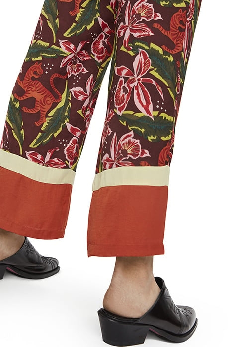 PINTED PANTS WITH COLOUR BLOCK PANELS COMBO C 8