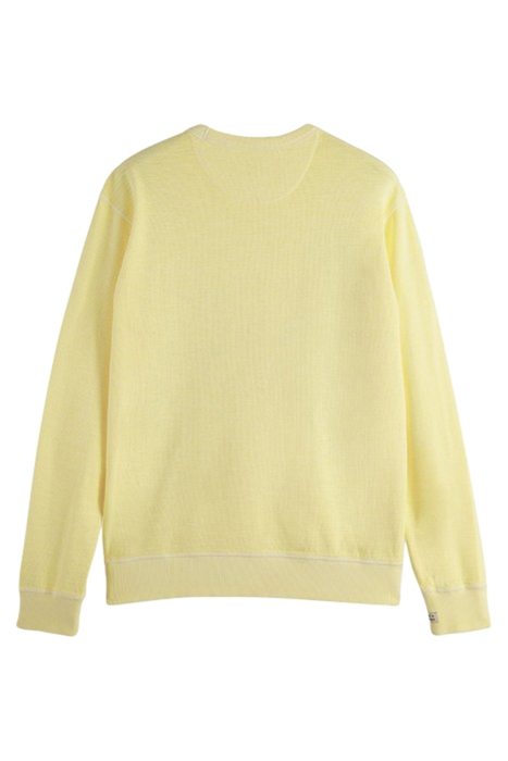 GARMENT-DYED STRUCTURED SWEATSHIRT DAFFODIL 2