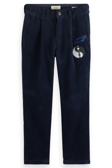 LOOSE TAPERED FIT CORDUROY PANTS IN ORGANIC COTTON NIGHT 4