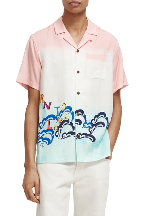 BORN TO LOVE - SHORT SLEEVED SHIRT PINK GRADIANT 3