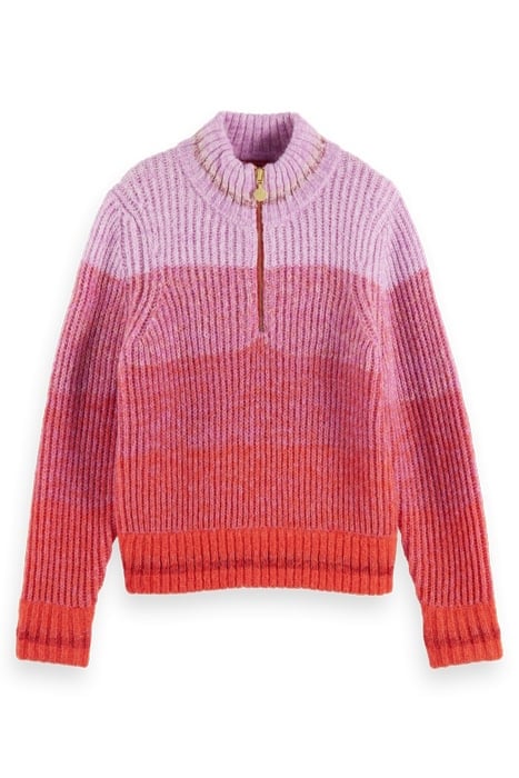 HALF-ZIP GRADIENT PULLOVER WINTER SUNSET 4