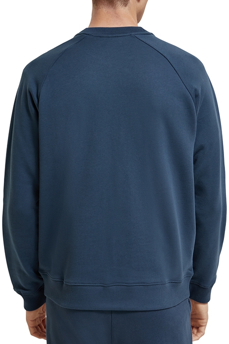 UNISEX ORGANIC CREWNECK SWEATSHIRT STORM BLUE 4