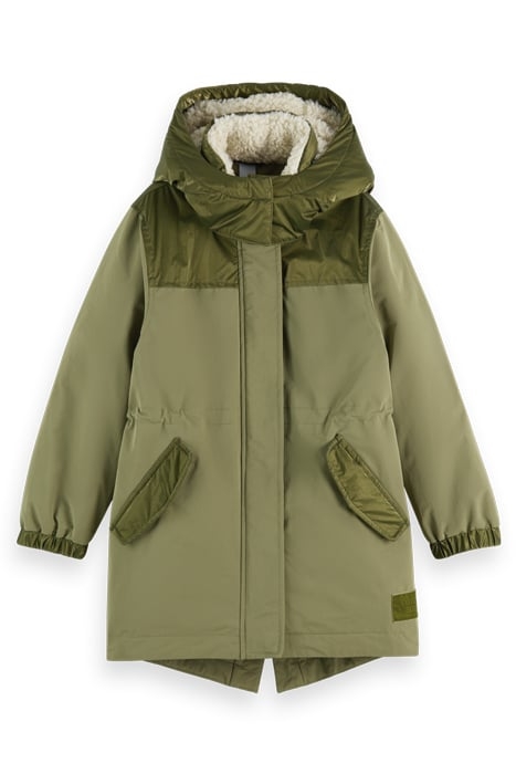 WATER REPELLENT PARKA WITH REPREVE FILLING MILITARY 1