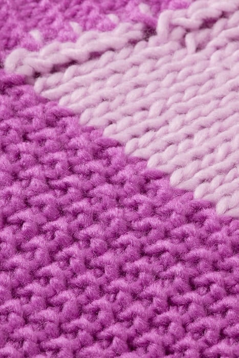 KNITTED COLOURBLOCK CARDIGAN DISCO PINK 6