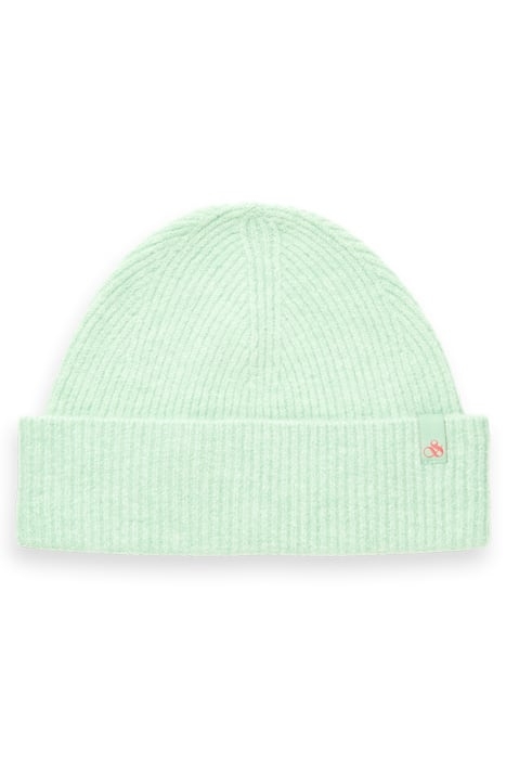 SOFT RIB-KNIT BEANIE LIGHT MINT 1