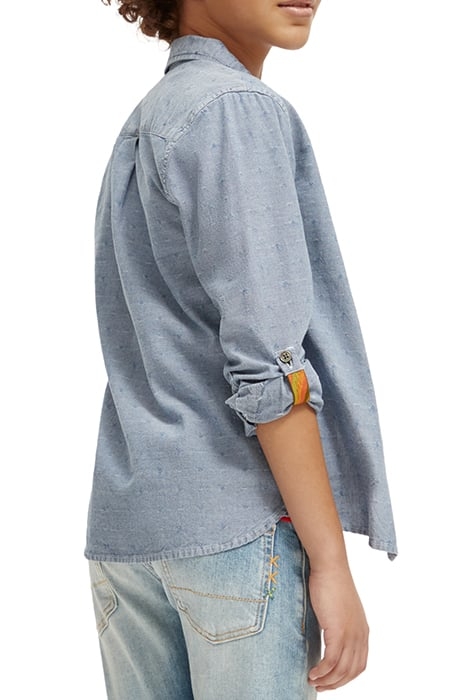 TEXTURED SMART INDIGO SHIRT INDIGO 2