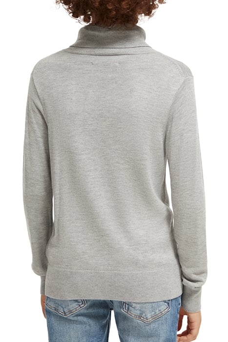 ROLL NECK PULLOVER GREY MELANGE 2