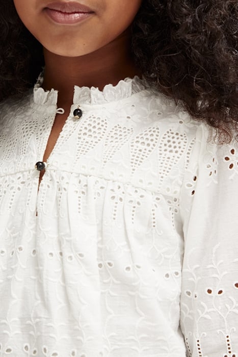 BRODERIE ANGLAISE TOP OFF WHITE 6