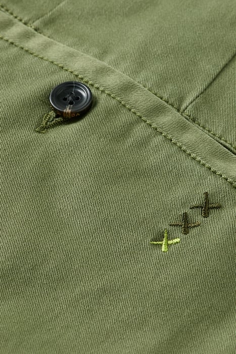 DRIFT GARMENT-DYED STRETCH TWILL CHINO ARMY 8