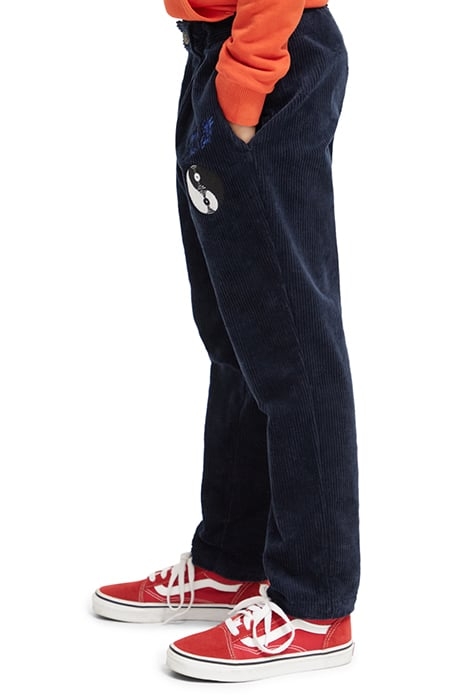 LOOSE TAPERED FIT CORDUROY PANTS IN ORGANIC COTTON NIGHT 6