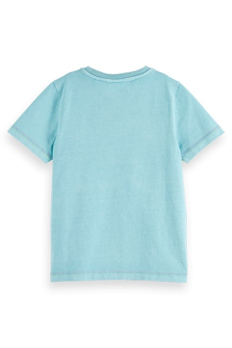 REGULAR FIT ARTWORK T-SHIRT IN ORGANIC COTTON TOPAZ 5