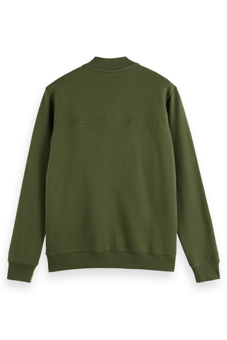 BUTTON DOWN TEXTURE SWEATSHIRT FIELD GREEN 5