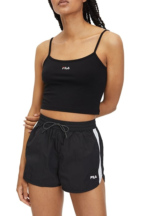 LONI CROPPED SPAGHETTI TOP BLACK 1
